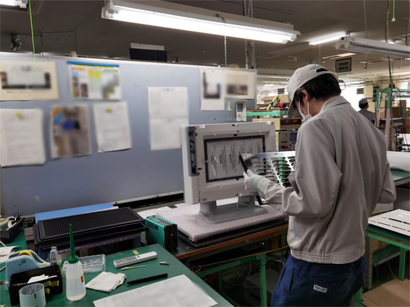 アンデス電気　空気清浄機バイオミクロンBM-H101A　製造工場レポート　最終組立て作業